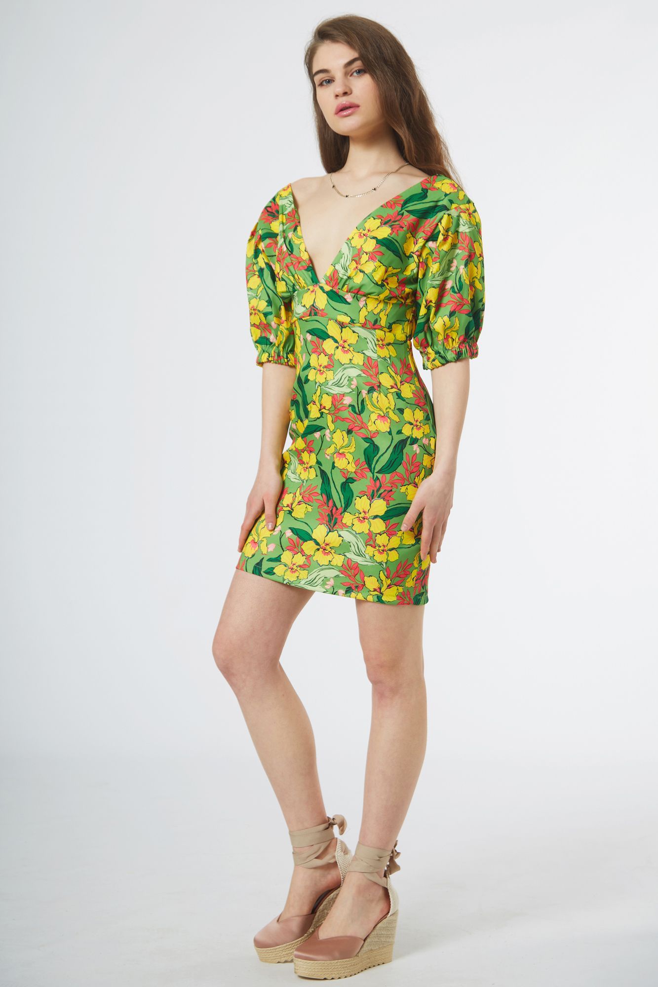 Midi floral dress